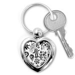 Scene Kid Sketches Key Chain (Heart)