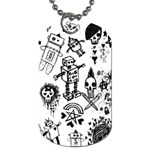 Scene Kid Sketches Dog Tag (One Side)