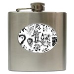 Scene Kid Sketches Hip Flask (6 oz)