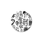 Scene Kid Sketches Golf Ball Marker (4 pack)