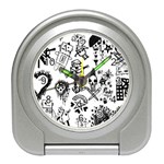 Scene Kid Sketches Travel Alarm Clock