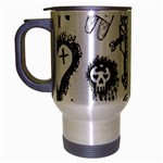 Scene Kid Sketches Travel Mug (Silver Gray)