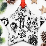 Scene Kid Sketches Star Ornament (Two Sides)