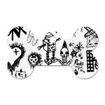 Scene Kid Sketches Dog Tag Bone (One Side)