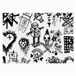 Scene Kid Sketches Large Glasses Cloth (2 Sides)