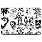 Scene Kid Sketches Large Doormat 