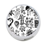 Scene Kid Sketches 4-Port USB Hub (Two Sides)