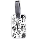 Scene Kid Sketches Luggage Tag (two sides)
