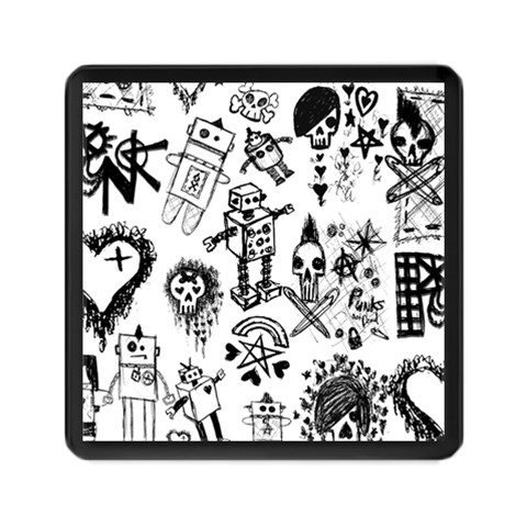 Scene Kid Sketches Memory Card Reader (Square) from ArtsNow.com Front