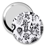 Scene Kid Sketches 3  Handbag Mirrors