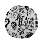 Scene Kid Sketches Standard 15  Premium Round Cushions
