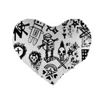 Scene Kid Sketches Standard 16  Premium Heart Shape Cushions