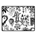 Scene Kid Sketches Double Sided Fleece Blanket (Small) 