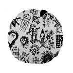 Scene Kid Sketches Standard 15  Premium Flano Round Cushions