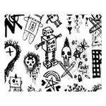 Scene Kid Sketches Double Sided Flano Blanket (Large) 