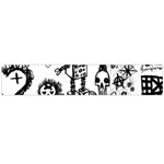 Scene Kid Sketches Large Flano Scarf 