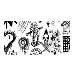 Scene Kid Sketches Satin Wrap