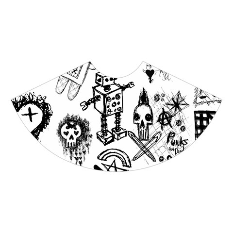 Scene Kid Sketches Midi Sleeveless Dress from ArtsNow.com Skirt Back