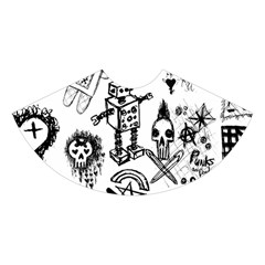 Scene Kid Sketches Midi Sleeveless Dress from ArtsNow.com Skirt Back