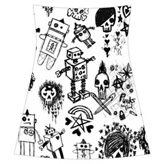 Scene Kid Sketches Ruffle Detail Chiffon Dress from ArtsNow.com Back
