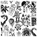 Scene Kid Sketches Wooden Puzzle Square