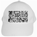 Robot Crowd White Cap