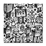 Robot Crowd Tile Coaster