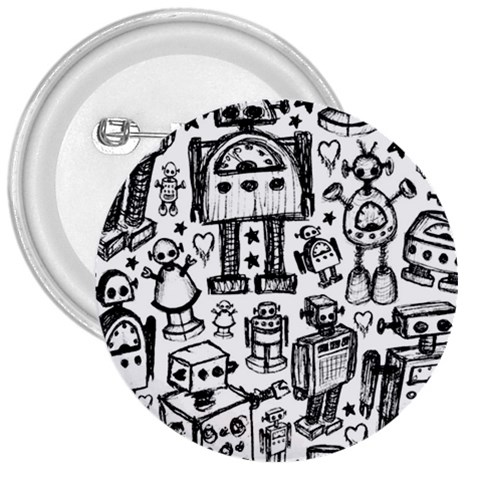 Robot Crowd 3  Buttons from ArtsNow.com Front