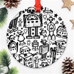 Robot Crowd Ornament (Round)