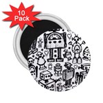 Robot Crowd 2.25  Magnets (10 pack) 