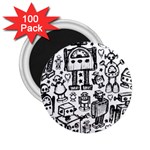 Robot Crowd 2.25  Magnets (100 pack) 