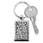 Robot Crowd Key Chain (Rectangle)