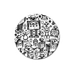 Robot Crowd Magnet 3  (Round)