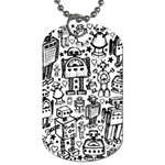 Robot Crowd Dog Tag (Two Sides)