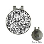 Robot Crowd Hat Clips with Golf Markers