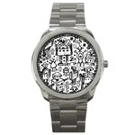 Robot Crowd Sport Metal Watch