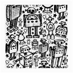 Robot Crowd Medium Glasses Cloth
