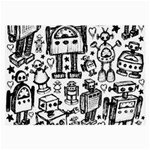 Robot Crowd Large Glasses Cloth