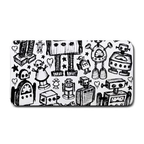 Robot Crowd Medium Bar Mats from ArtsNow.com 16 x8.5  Bar Mat