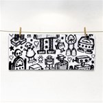 Robot Crowd Hand Towel