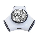 Robot Crowd 3-Port USB Hub