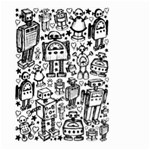 Robot Crowd Large Garden Flag (Two Sides)