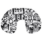 Robot Crowd Travel Neck Pillow