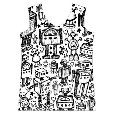 Robot Crowd Women s Basketball Tank Top from ArtsNow.com Front