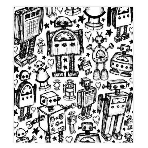 Robot Crowd Duvet Cover (King Size) from ArtsNow.com Duvet Quilt