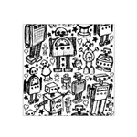 Robot Crowd Satin Bandana Scarf