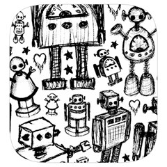 Robot Crowd Toiletries Pouch from ArtsNow.com Side Left