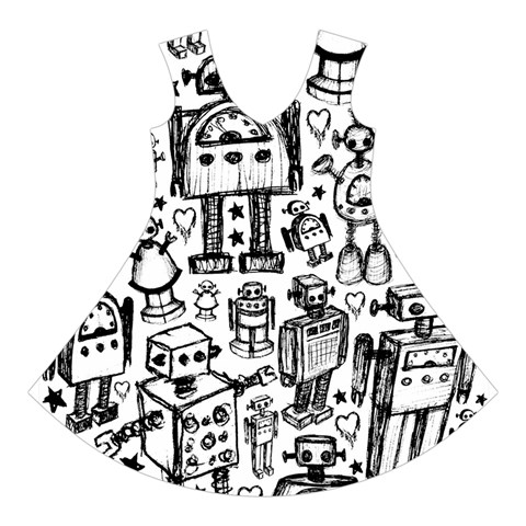 Robot Crowd Short Sleeve V Front