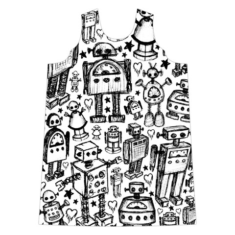 Robot Crowd Shoulder Cutout Velvet One Piece from ArtsNow.com Front