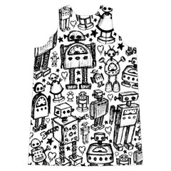 Robot Crowd Shoulder Cutout Velvet One Piece from ArtsNow.com Back
